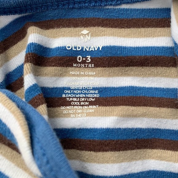 Old Navy Long Sleeve Onesie Button Snap Legs - Picture 4 of 5